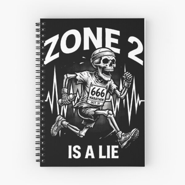 Item preview, Zone 2 Is A Lie - Funny Running Skeleton Marathon designed and sold by OLLI_STORE.