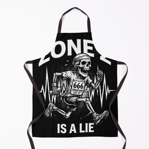 Item preview, Zone 2 Is A Lie - Funny Running Skeleton Marathon designed and sold by OLLI_STORE.