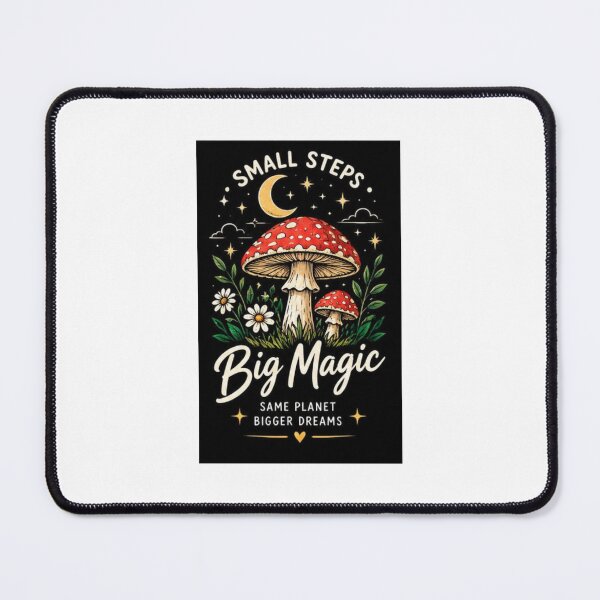 Item preview, Small Steps Big Magic Mushroom designed and sold by ThilankaDesign.