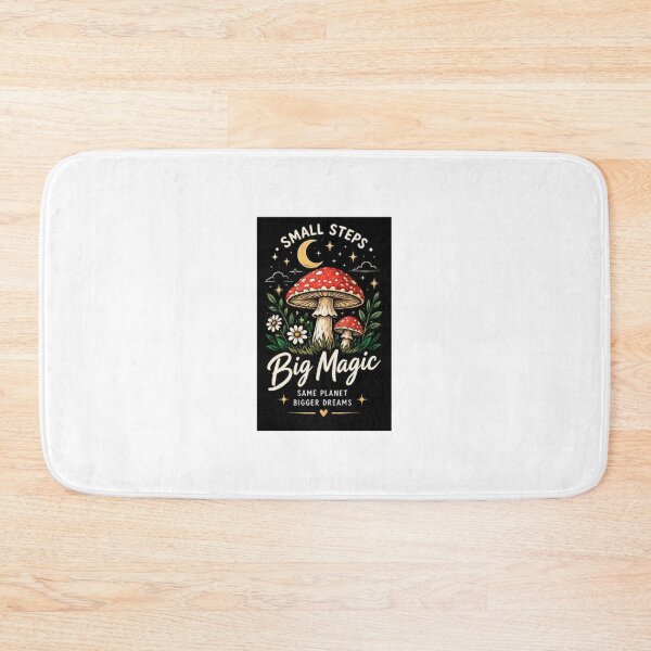 Item preview, Small Steps Big Magic Mushroom designed and sold by ThilankaDesign.