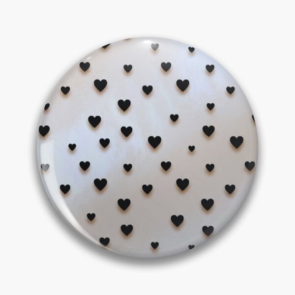 Item preview, Minimal Black Hearts on White – Classic Love Pattern – Valentine Gift Art Print designed and sold by @SHINTOSARTSTORE.
