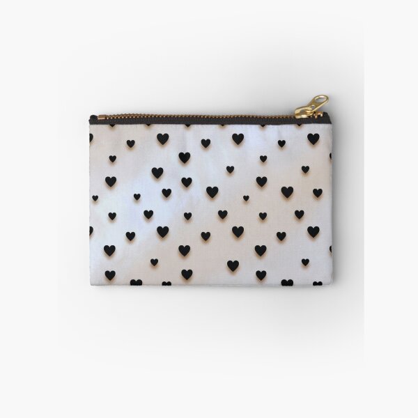 Item preview, Minimal Black Hearts on White – Classic Love Pattern – Valentine Gift Art Print designed and sold by @SHINTOSARTSTORE.