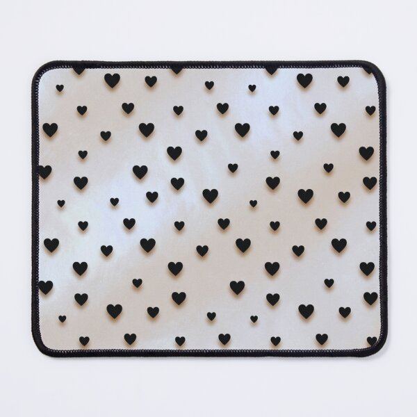 Item preview, Minimal Black Hearts on White – Classic Love Pattern – Valentine Gift Art Print designed and sold by @SHINTOSARTSTORE.
