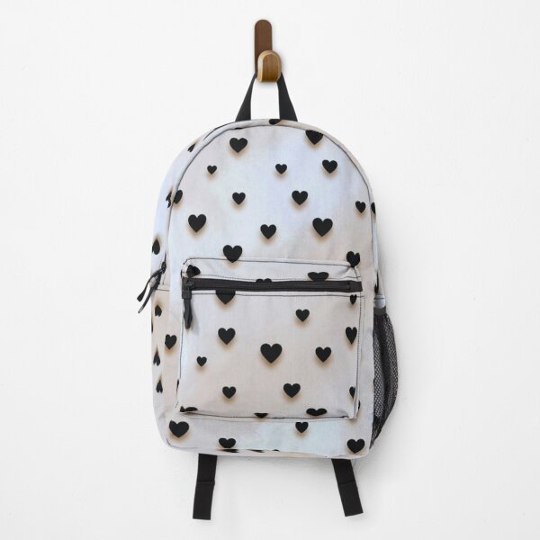 Item preview, Minimal Black Hearts on White – Classic Love Pattern – Valentine Gift Art Print designed and sold by @SHINTOSARTSTORE.