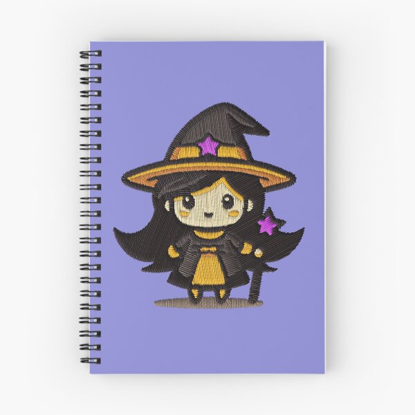 Item preview, Kawaii Witch Girl Stars Halloween Embroidery Patch Sticker designed and sold by · GAMING SOUL ·.