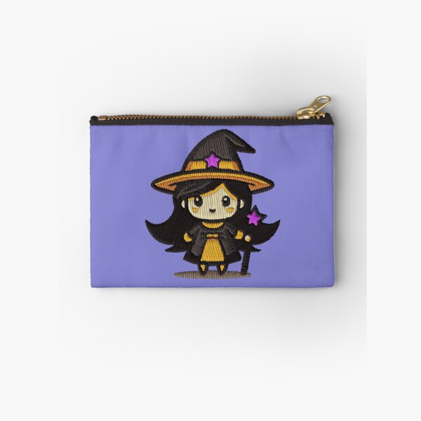 Item preview, Kawaii Witch Girl Stars Halloween Embroidery Patch Sticker designed and sold by · GAMING SOUL ·.