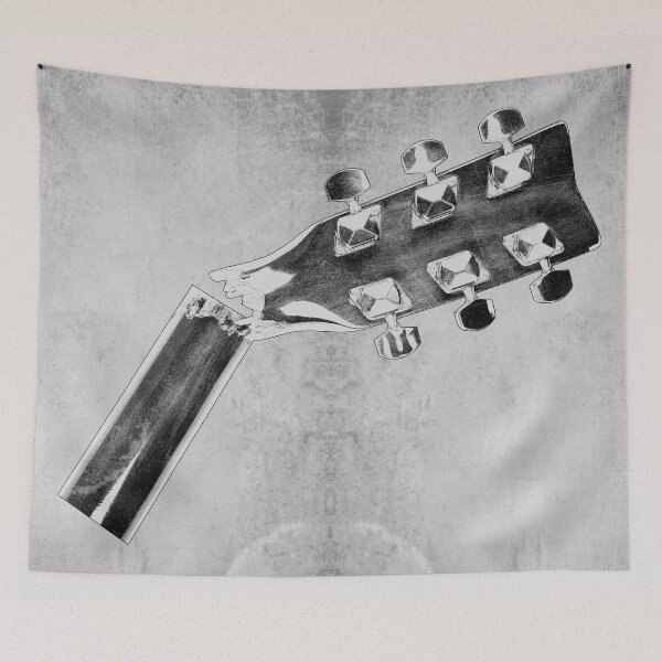 Item preview, Broken Guitar Headstock Snapped Neck Splintered Rock Music designed and sold by Ghoul Enterprises.