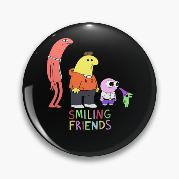 Artikelvorschau, Smiling Friends – Hauptfiguren-Gruppen-Cartoon entworfen und verkauft von Ashtonishing Present.