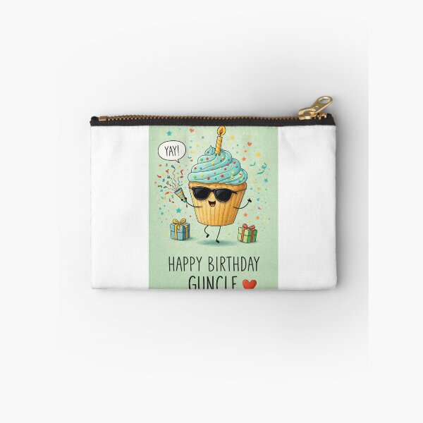 Item preview, Happy Birthday Guncle Cupcake Celebration with Confetti and Party Humor designed and sold by Aryabek.