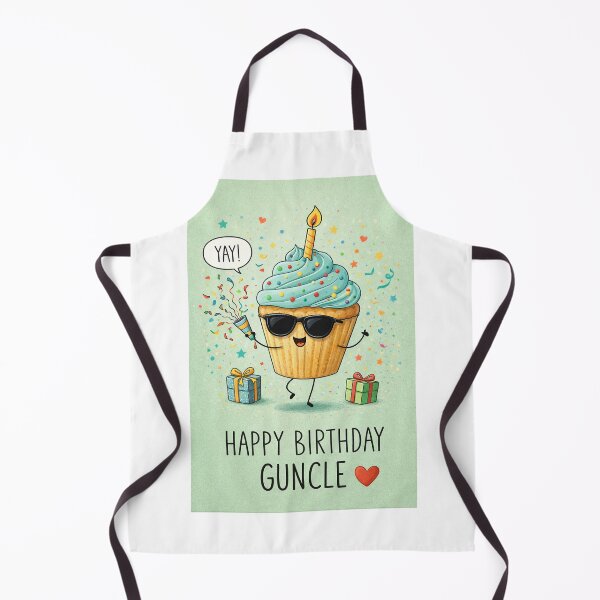 Item preview, Happy Birthday Guncle Cupcake Celebration with Confetti and Party Humor designed and sold by Aryabek.