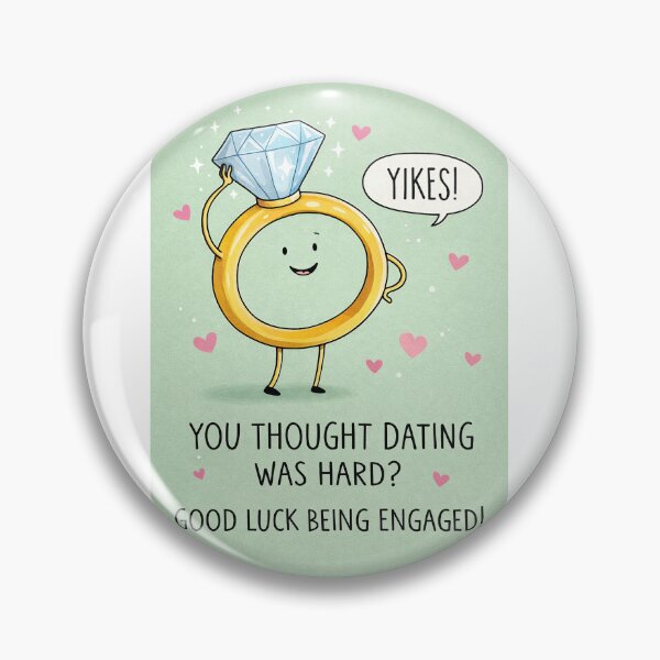 Item preview, Funny Engagement Congratulations with Diamond Ring and Dating Humor designed and sold by Aryabek.
