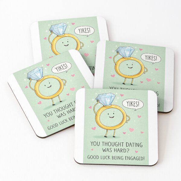 Item preview, Funny Engagement Congratulations with Diamond Ring and Dating Humor designed and sold by Aryabek.