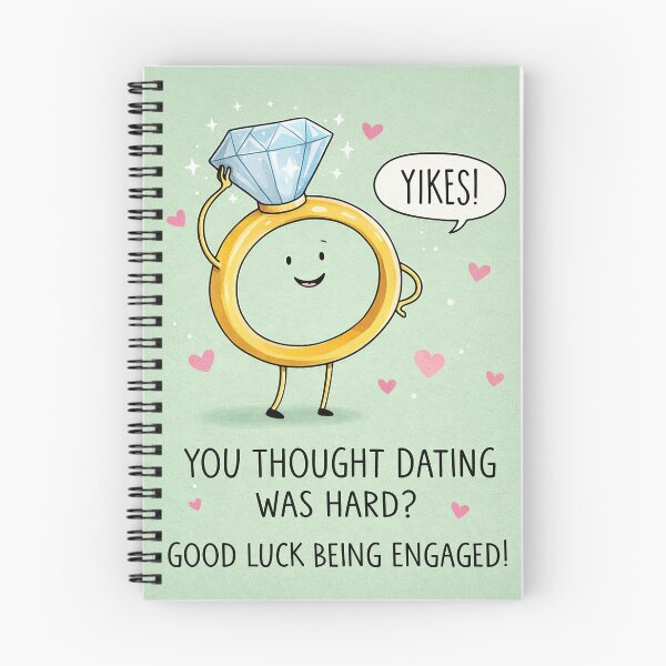 Item preview, Funny Engagement Congratulations with Diamond Ring and Dating Humor designed and sold by Aryabek.