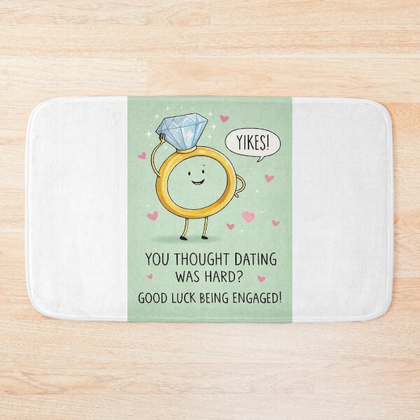 Item preview, Funny Engagement Congratulations with Diamond Ring and Dating Humor designed and sold by Aryabek.