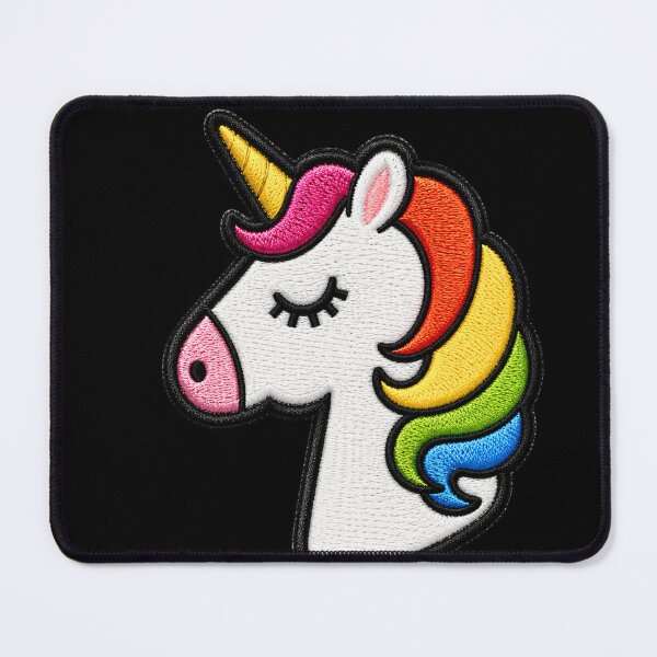 Item preview, Kawaii Unicorn Rainbow Embroidery Patch Illustration designed and sold by ColorSplash123.