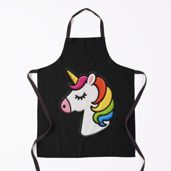 Item preview, Kawaii Unicorn Rainbow Embroidery Patch Illustration designed and sold by ColorSplash123.