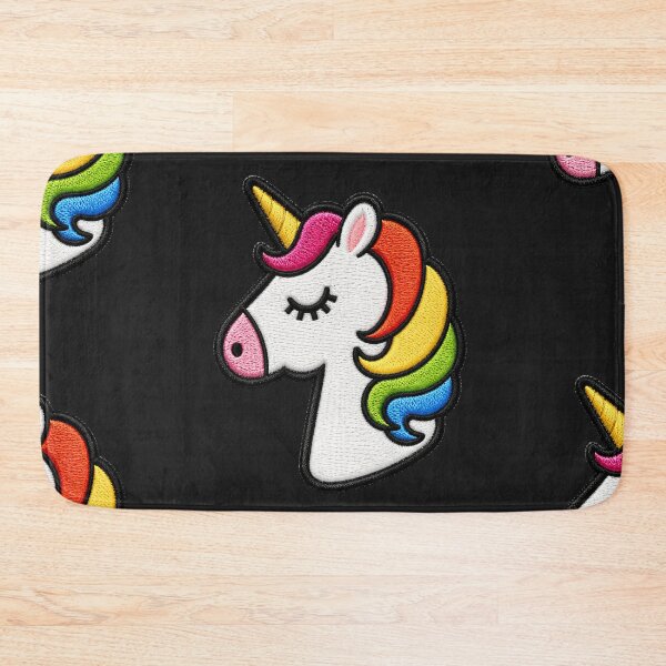 Item preview, Kawaii Unicorn Rainbow Embroidery Patch Illustration designed and sold by ColorSplash123.