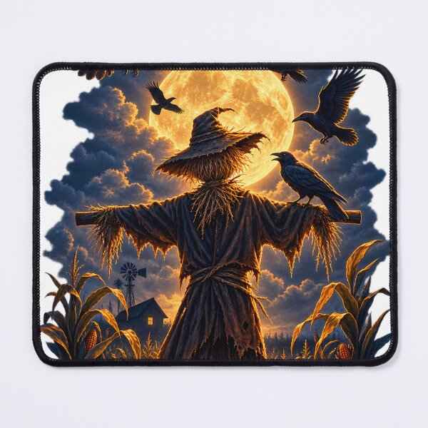 Item preview, Scarecrow Moonlit Cornfield Shirt | Dramatic Halloween Poster Art | Spooky Season Gift | Atmospheric Halloween Tee designed and sold by Gremlin Hours.