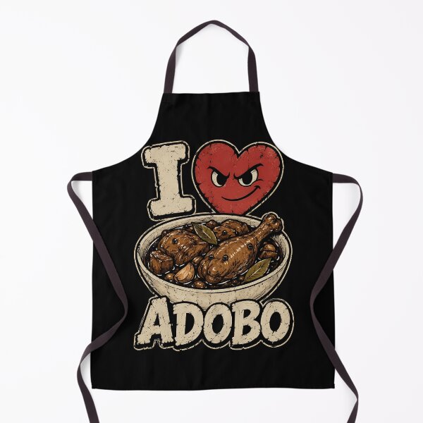 Item preview, I Love Adobo with a Cheeky Heart Design designed and sold by rafaeltto.