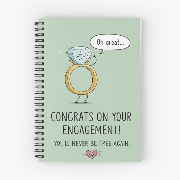 Item preview, Congrats on Your Engagement with Sarcastic Diamond Ring Humor designed and sold by Aryabek.