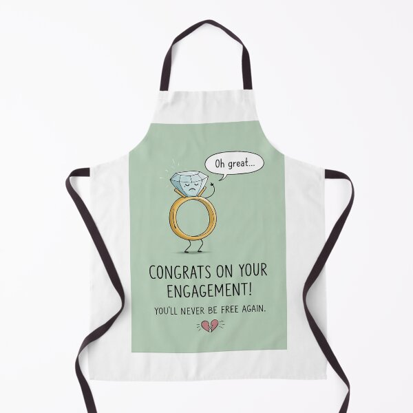 Item preview, Congrats on Your Engagement with Sarcastic Diamond Ring Humor designed and sold by Aryabek.