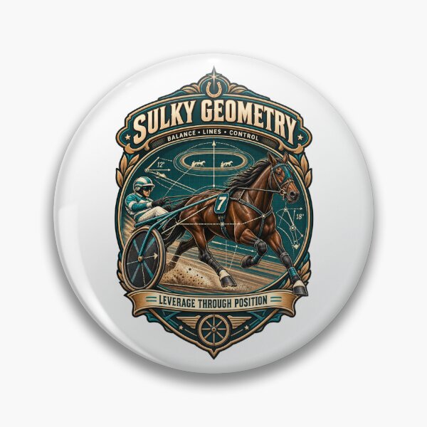 Item preview, Sulky Geometry Harness Racing Strategy designed and sold by Rhubarb Bridge Merch.