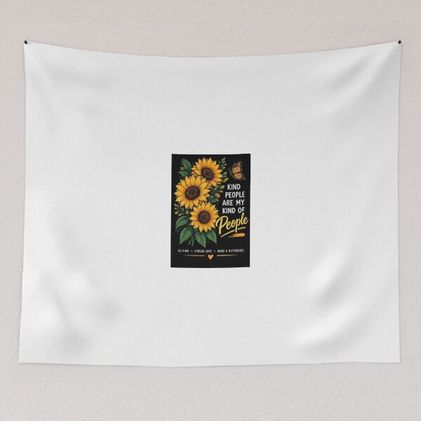 Item preview, Kind People Are My Kind Sunflower designed and sold by ThilankaDesign.