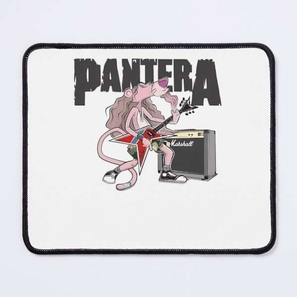 Item preview, Animated Pink Panther Rocker Guitarist Mashup Poster designed and sold by Yacine23.
