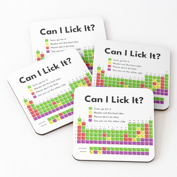 Item preview, Can I Lick It Funny Periodic Table Chemistry designed and sold by teeperfect.