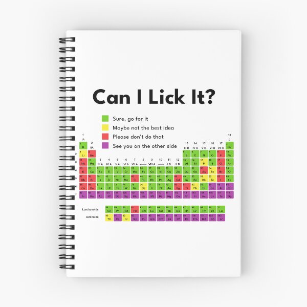 Item preview, Can I Lick It Funny Periodic Table Chemistry designed and sold by teeperfect.