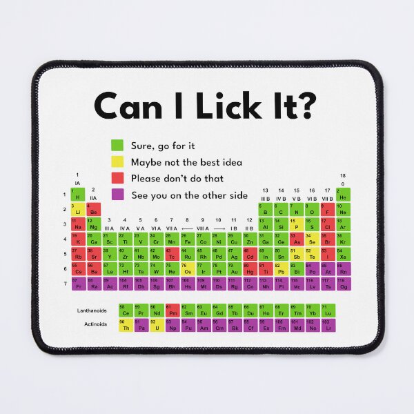 Item preview, Can I Lick It Funny Periodic Table Chemistry designed and sold by teeperfect.
