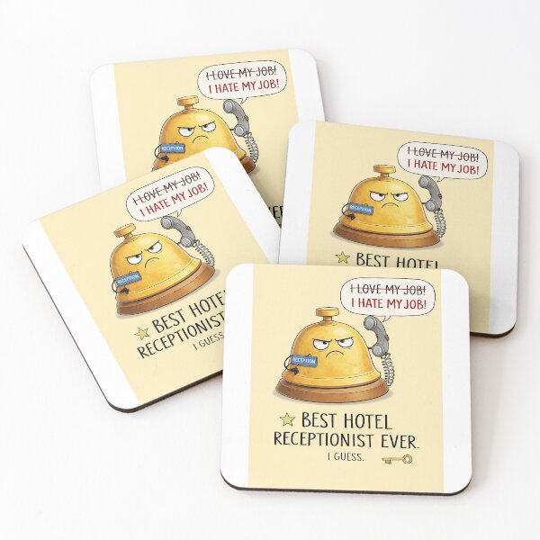 Item preview, Best Hotel Receptionist Ever with I Hate My Job Workplace Humor designed and sold by Aryabek.