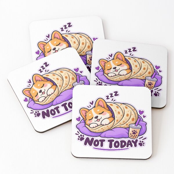 Item preview, Not Today Corgi Burrito Cute Funny Dog designed and sold by JPCuteDesign.