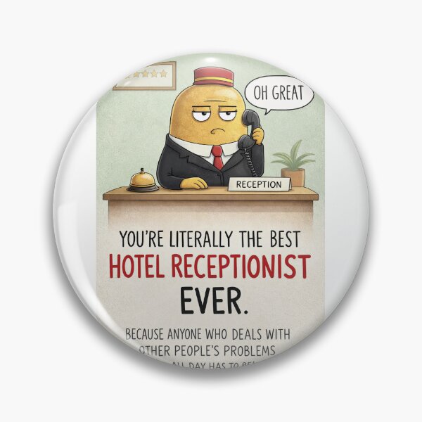 Item preview, Best Hotel Receptionist Ever with Front Desk Customer Service Humor designed and sold by Aryabek.