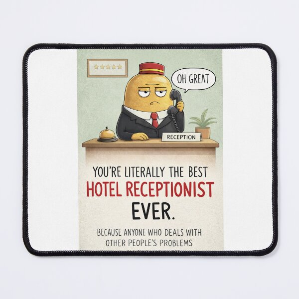 Item preview, Best Hotel Receptionist Ever with Front Desk Customer Service Humor designed and sold by Aryabek.