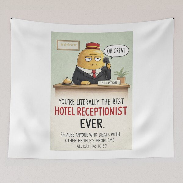 Item preview, Best Hotel Receptionist Ever with Front Desk Customer Service Humor designed and sold by Aryabek.