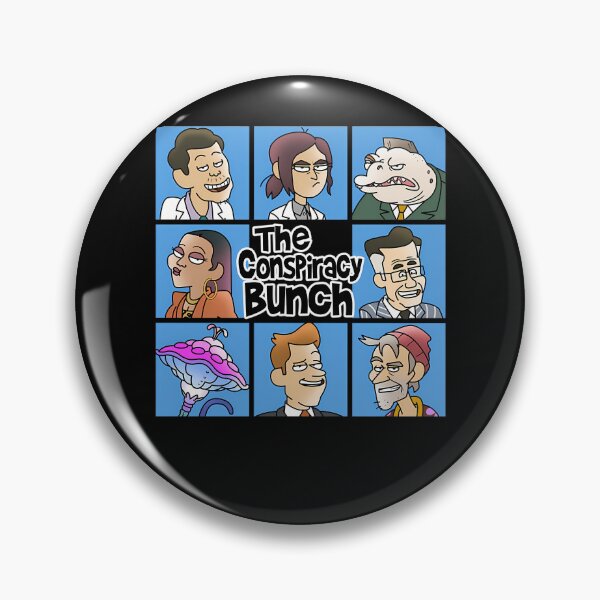 Item preview, The Conspiracy Bunch Inside Job Character Grid designed and sold by Ashtonishing Present.