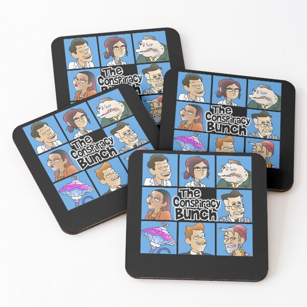 Item preview, The Conspiracy Bunch Inside Job Character Grid designed and sold by Ashtonishing Present.