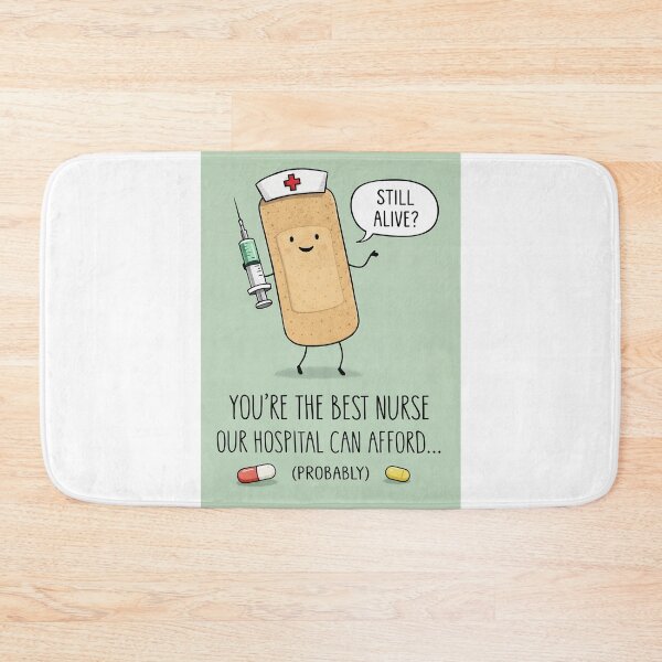 Item preview, Best Nurse Our Hospital Can Afford with Syringe Medical Humor designed and sold by Aryabek.