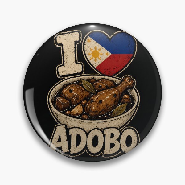 Item preview, I Love Adobo with Filipino Flag Design designed and sold by rafaeltto.