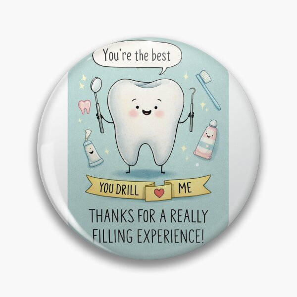 Item preview, Best Dentist Thank You with Tooth Character and Filling Experience Humor designed and sold by Aryabek.