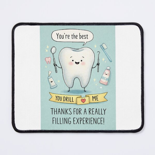 Item preview, Best Dentist Thank You with Tooth Character and Filling Experience Humor designed and sold by Aryabek.