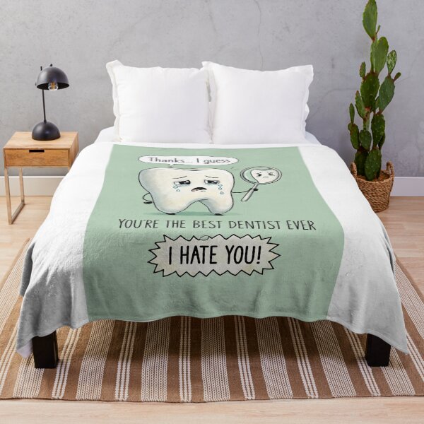 Item preview, Best Dentist Ever with Crying Tooth and I Hate You Dental Humor designed and sold by Aryabek.
