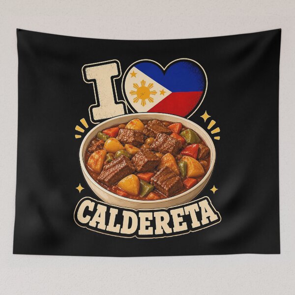 Item preview, I love caldereta with Philippine flag design designed and sold by rafaeltto.