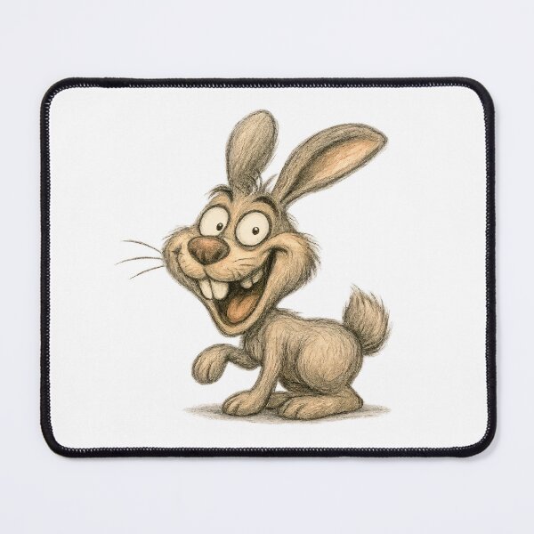 Item preview, Funny Rabbit with Imperfect Smile – Cute Bunny designed and sold by Yomere.
