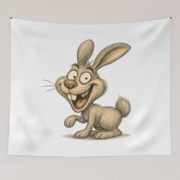 Item preview, Funny Rabbit with Imperfect Smile – Cute Bunny designed and sold by Yomere.