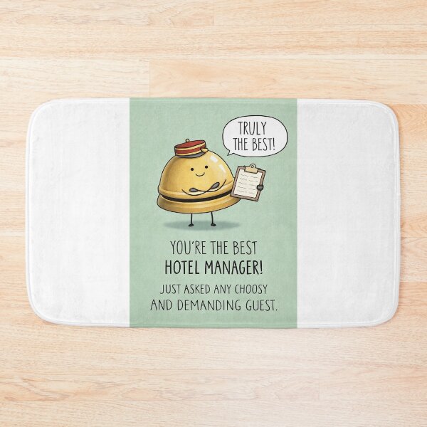 Item preview, Best Hotel Manager for Choosy Demanding Guests Hospitality Humor designed and sold by Aryabek.