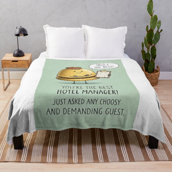 Item preview, Best Hotel Manager for Choosy Demanding Guests Hospitality Humor designed and sold by Aryabek.
