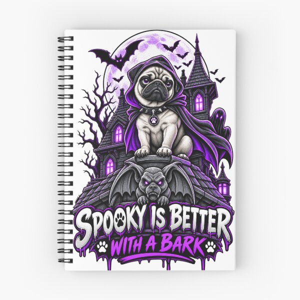 Item preview, Spooky Is Better With A Bark Pug Halloween Funny Pug Vampire Cape designed and sold by KnrNazimTHRE4DS.
