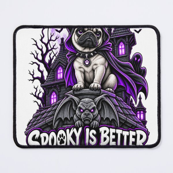 Item preview, Spooky Is Better With A Bark Pug Halloween Funny Pug Vampire Cape designed and sold by KnrNazimTHRE4DS.